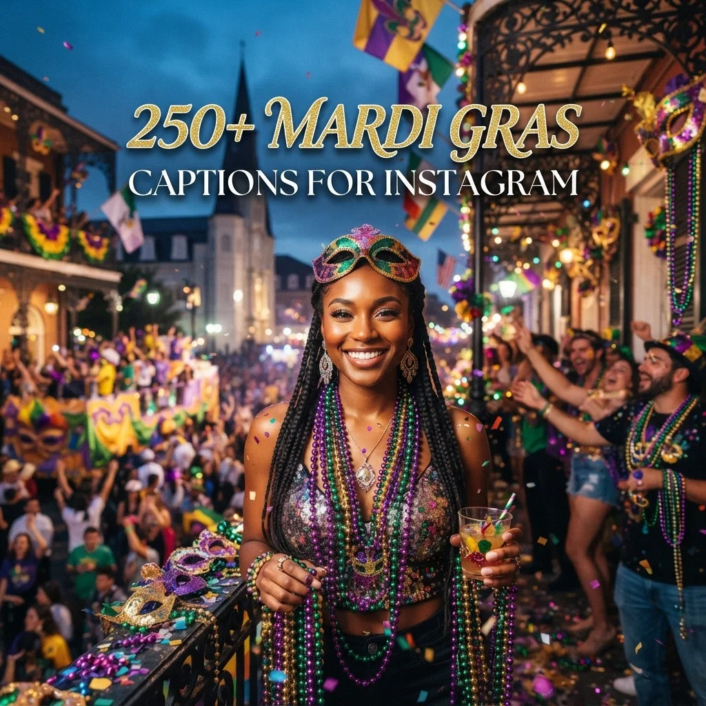 Mardi Gras Captions for Instagram: 250+ Fun, Festive & Catchy Ideas